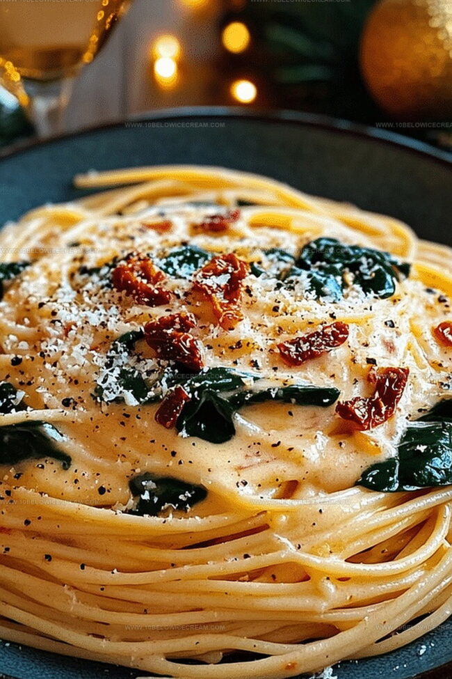 Why Spaghetti & Spinach With Sun-Dried Tomato Cream Sauce Feels Fancy