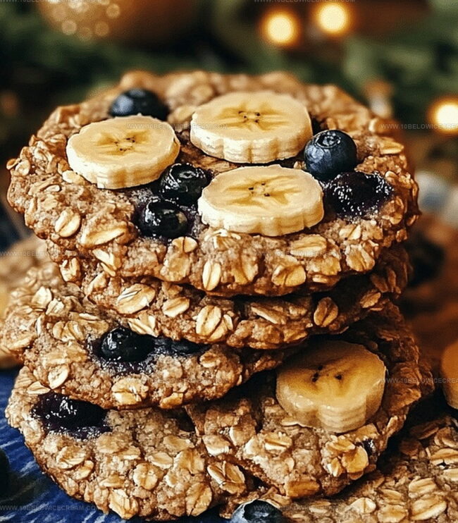 Steps To Make Banana Blueberry Oatmeal Breakfast Cookies