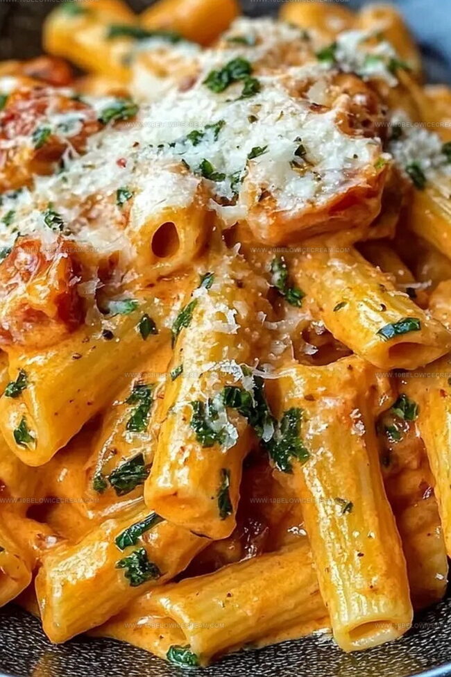 Quick Steps For Creamy Tomato Garlic Pasta