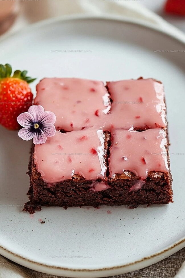 Why Strawberry Brownies Are A Must-Try