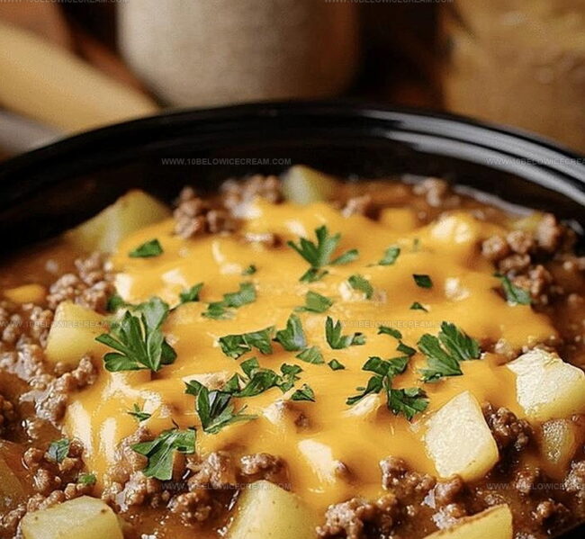 Instructions For Slow Cooker Hamburger Hash