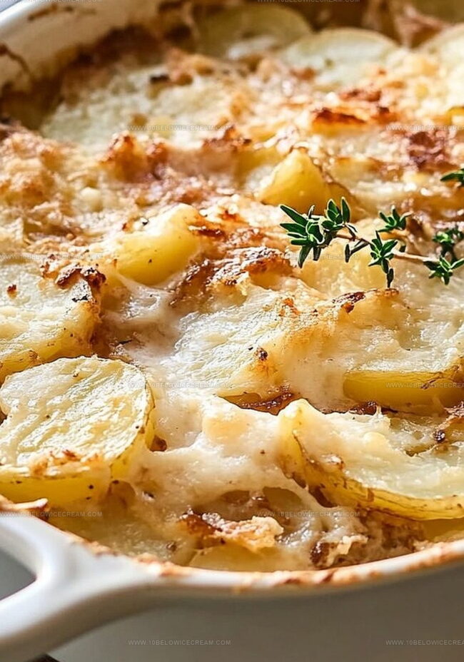 Steps To Bake Creamy French Onion Potato Gratin