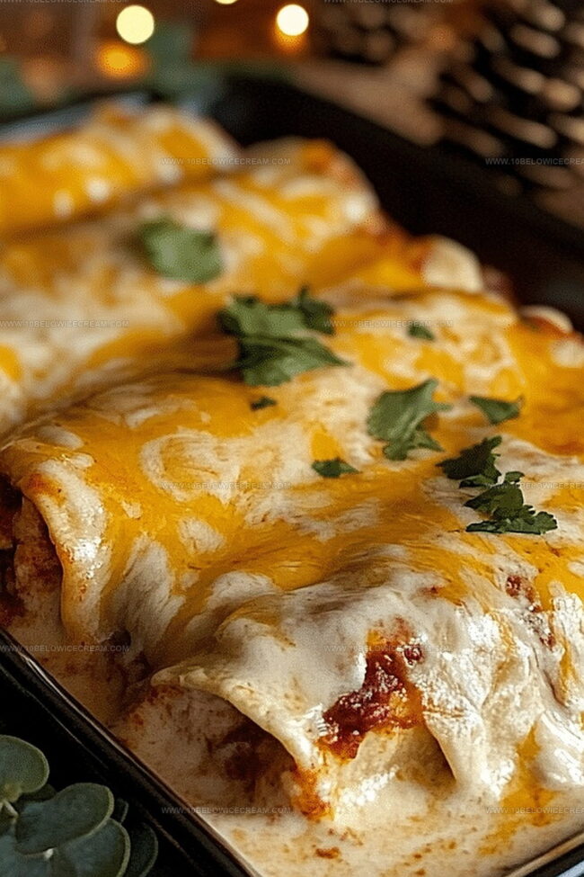 Why Cheesy Chicken Enchiladas With Creamy Sauce Hit The Spot