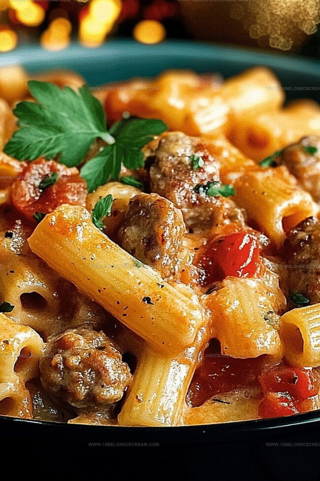 Why People Love Creamy Rotel Tomato And Sausage Pasta