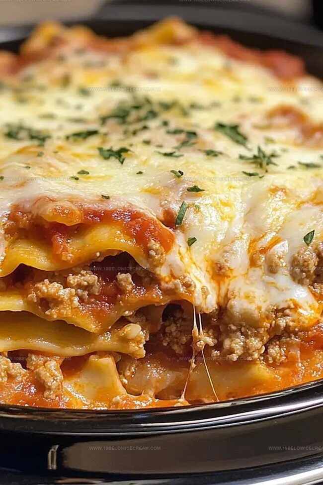 Steps To Build Slow Cooker Lasagna