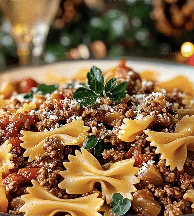 Why Bowtie Pasta With Ground Beef Is A Winner