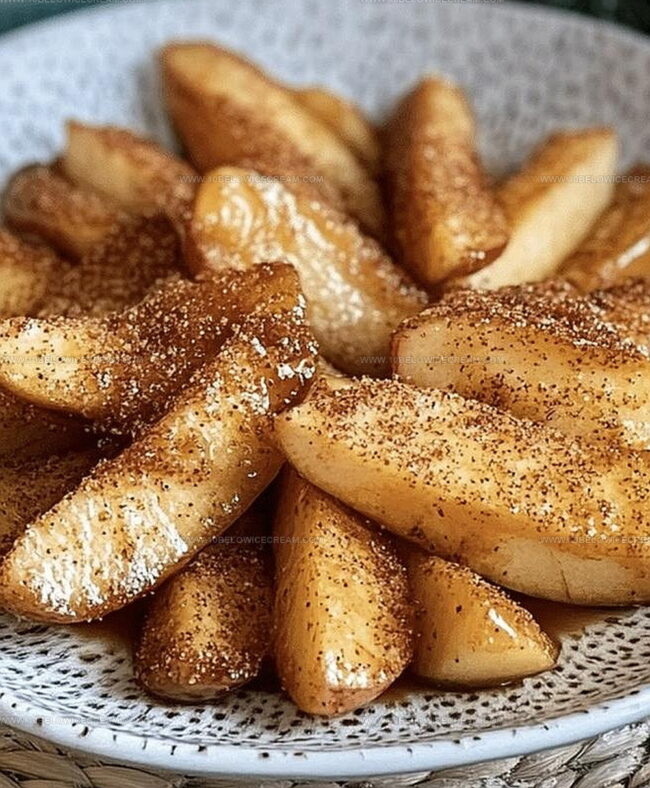 Why Air Fried Apple Wedges With Caramel Whipped Cream Are So Addictive