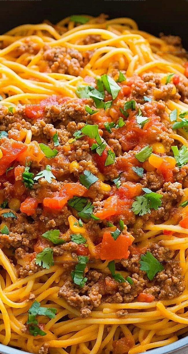 Why Everyone Loves One Pot Taco Spaghetti