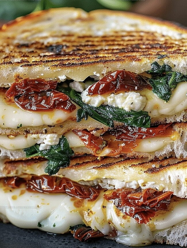 Reasons To Enjoy Sun-Dried Tomato Spinach And Ricotta Grilled Cheese