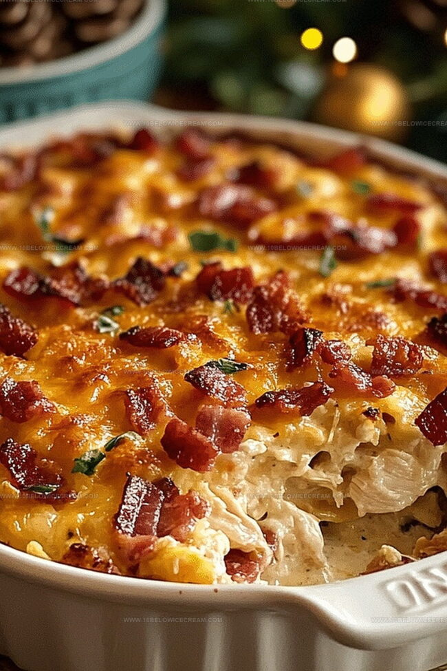 Why Chicken Bacon Ranch Casserole Is A Weeknight Favorite