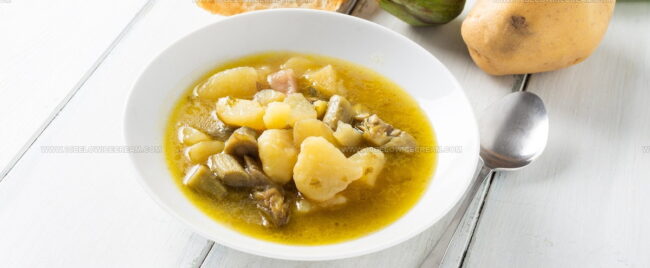Artichoke And Potato Soup (Zuppa Di Carciofi E Patate)